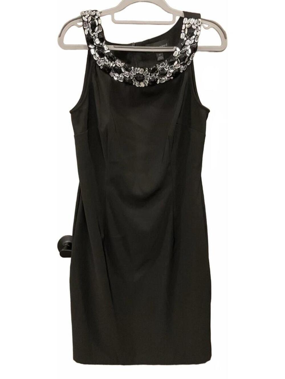 Connected Apparel Womens Sleeveless ZIP Up Back Bling Dress Size 10